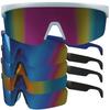 Full Rim Visor Sport Sunglasses Mirrored