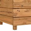 Raised Garden Bed 100 X 40 X 38 Cm Reclaimed Teak Wood and Steel