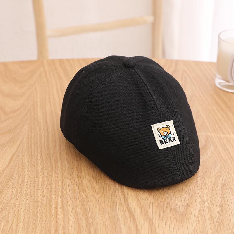 Benhui Baskenmütze mit Cartoon-Bär und Entenschnabel für Kinder im Alter von 1–3 Jahren – modische Mütze für Jungen und Mädchen
