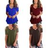 Elegant Women Cold Shoulder Loose Tops Criss Cross Short Sleeve T-shirt Blouse