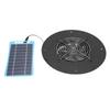 Solar Powered Exhaust Fan Round 5W Portable Solar Panel Powered Fan Quiet for Chicken Coops