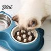 Dual Pet Feeding Station Double Bowls Feeder Slow Feeder Bowl And Stainless Steel