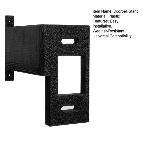 Ring Doorbell Extender Mount Weather Resistant Design Ultra-Thin Heavy-Duty Extension Bracket Stand Tools-free Doorbell Extender