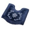 Senko NYNAS Royal Palace Toilet 70 X 70 Navy Blue with Elegant 14599 Mat, Approx. Cm, Rhinestones, Design,
