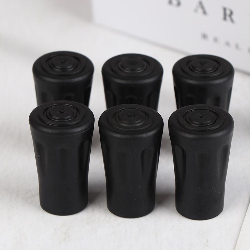6 Pieces Anti-Slip Hiking Poles, Protective Cap, Walking Stick Tip Bottom Pads Climbing Protective Covers Plastic Foot Covers