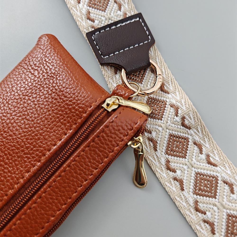 Crossbody Mobile Phone Lanyard With Universal Gasket Cell Phone Strap Zipper Wallet For Women's Bag Coin Purses Earphone Case