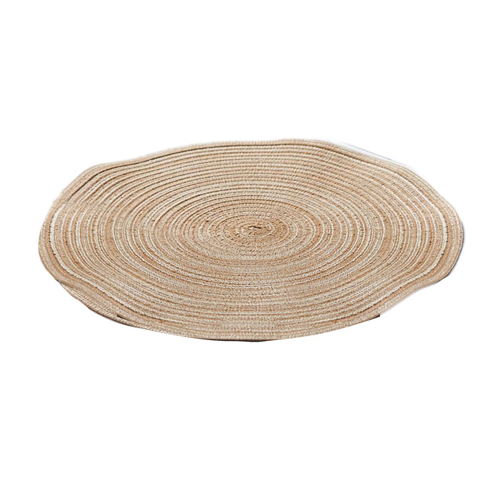 Elegant Set of 6 Handmade Round Placemats in Woven Design Functional and Stylish Addition to Any For Dining Area