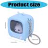 Mini TV Keychain Retro Design With Glowing Doll Feature For Keys Bags And Kids Gifts Bag Hanging Accessories