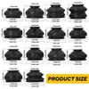 14PCS Universal Rubber Tie Rod End Ball Joint Dust Boot Dust Cover Set Kit Black