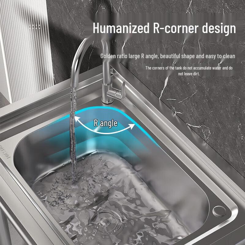 CHENDU Commercial Stainless Steel Utility Sink with Stand