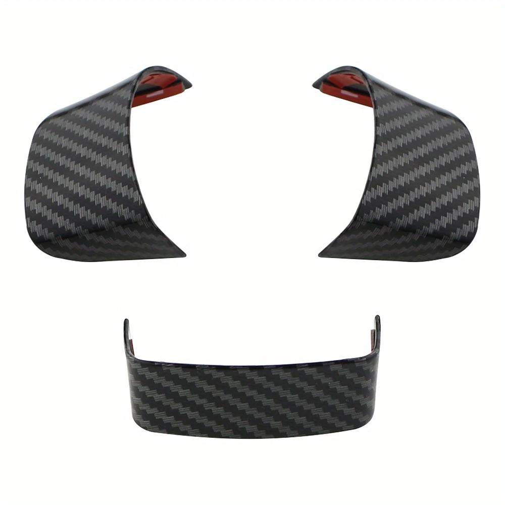 3pcs Steering Wheel Decorative Covers Set ABS Resin Steering Wheel Protection Covers For Volkswagen Golf 5 MK5, Passat B6