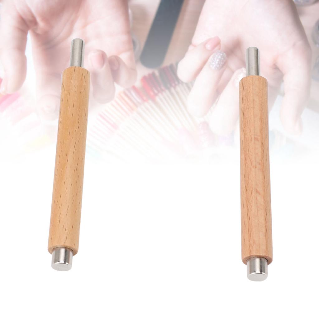 Nail Magnetic Wand Strong Magnetism Professional Portable Nail Art Magnet for Gel Nail Polish 2pcs