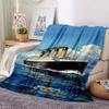 Titanic Theme Printed Blanket - Perfect for Couch, Bed, Travel & Outdoor Use | Machine Washable, Cozy & Durable.