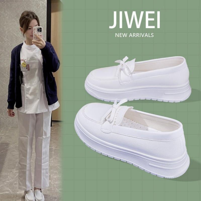 White Nurse Shoes Women's Soft-soled Breathable Not Tired Feet Non-slip Deodorant Comfortable Autumn Thick-soled Versatile Medical Work Shoes