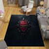 Arsenal Football Club Flanellmuster Quadratischer Teppich, Läufer, Teppich für Wohnzimmer Schlafzimmer Sofa Spielzimmer Dekor, Rutschfeste Fußmatte