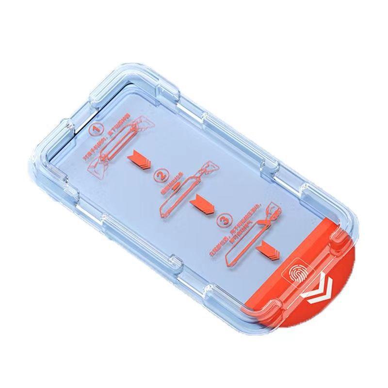 Leicht anzubringender, staubfreier Displayschutz aus gehärtetem Glas für das iPhone 12 Pro Max