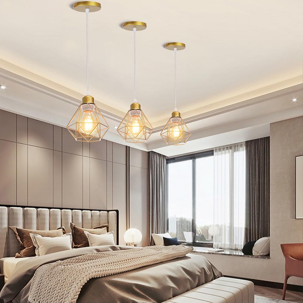 Modern Simple Pendant Lights Bedroom Study Living Room Lamps Adjustable Creative Chandelier E27 interface Bulb Home Lighting