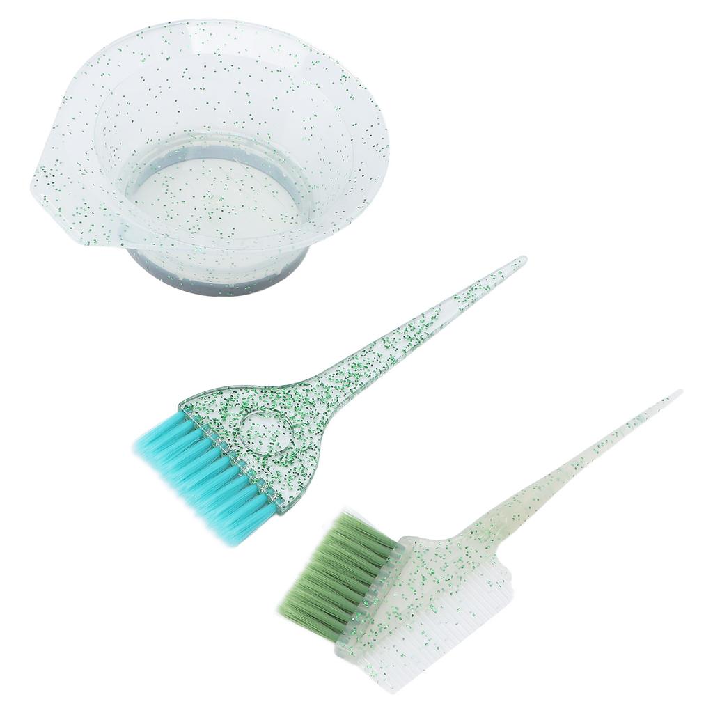 3pcs Hair Dye Kit Hair Coloring Brush Dyeing Mixing Bowl Double Side Brush Hairdressing Accessory