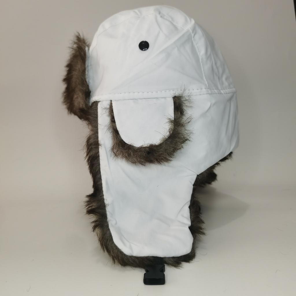 Ushanka-Style Hat Oxford Cloth Winter Earflap Hat Waterproof Fabric Hat Ear-Flapped Winter Hat