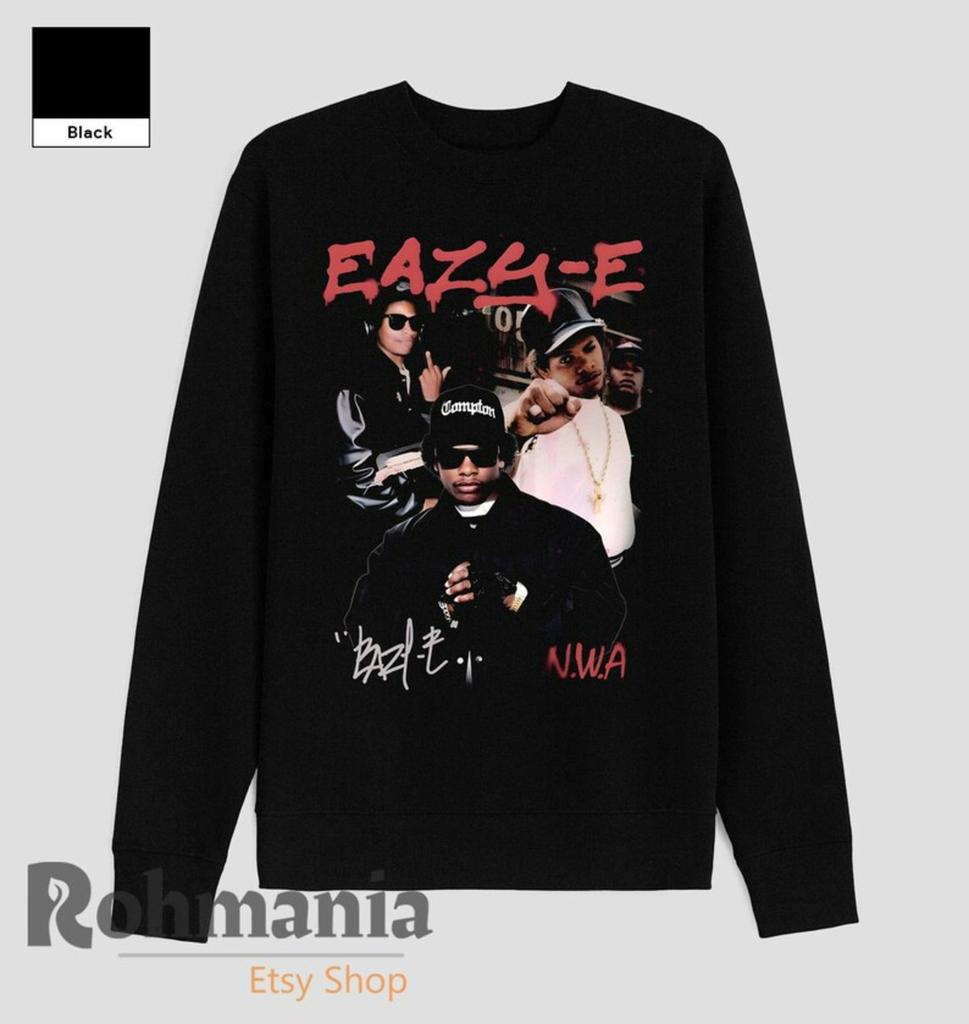 Eazy E T Shirt 90s Retro Rap Hip Hop Music Graphic Tee Fan Merch Casual Unisex Streetwear Top