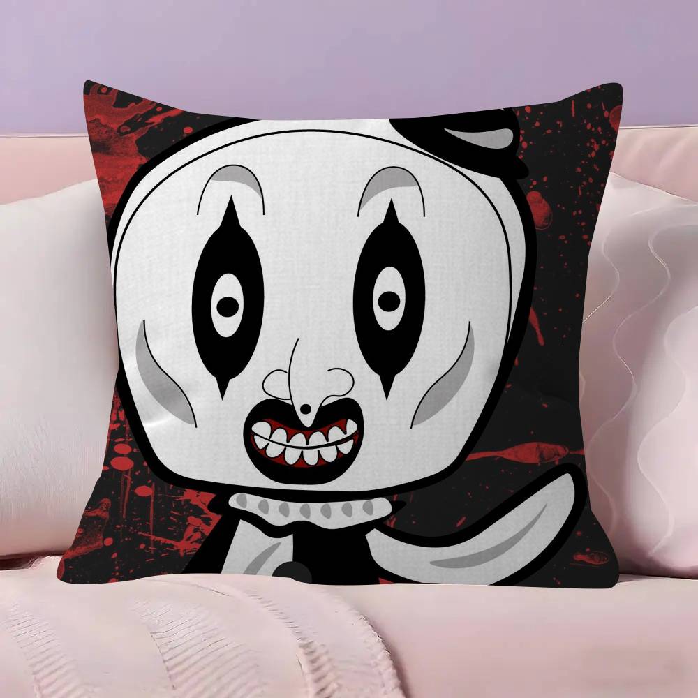 Halloween Horror Terrifier Film Kissen Anime Kissen Sofa Bett Kopfkissenbezug Kissenbezug 45x45 cm Mode