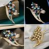 Kristall-Broschen, Blumen-Strass-Brosche, Anstecknadeln, eleganter Schmuck, Geschenke, Hochzeit