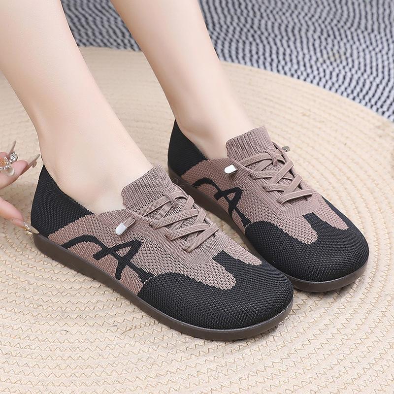 Shoes women's spring and autumn new retro German training shoes breathable one-pedal Forrest Gump shoes color matching lace-up versatile women's s