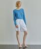 IHR High-Rise Linen Shorts / White