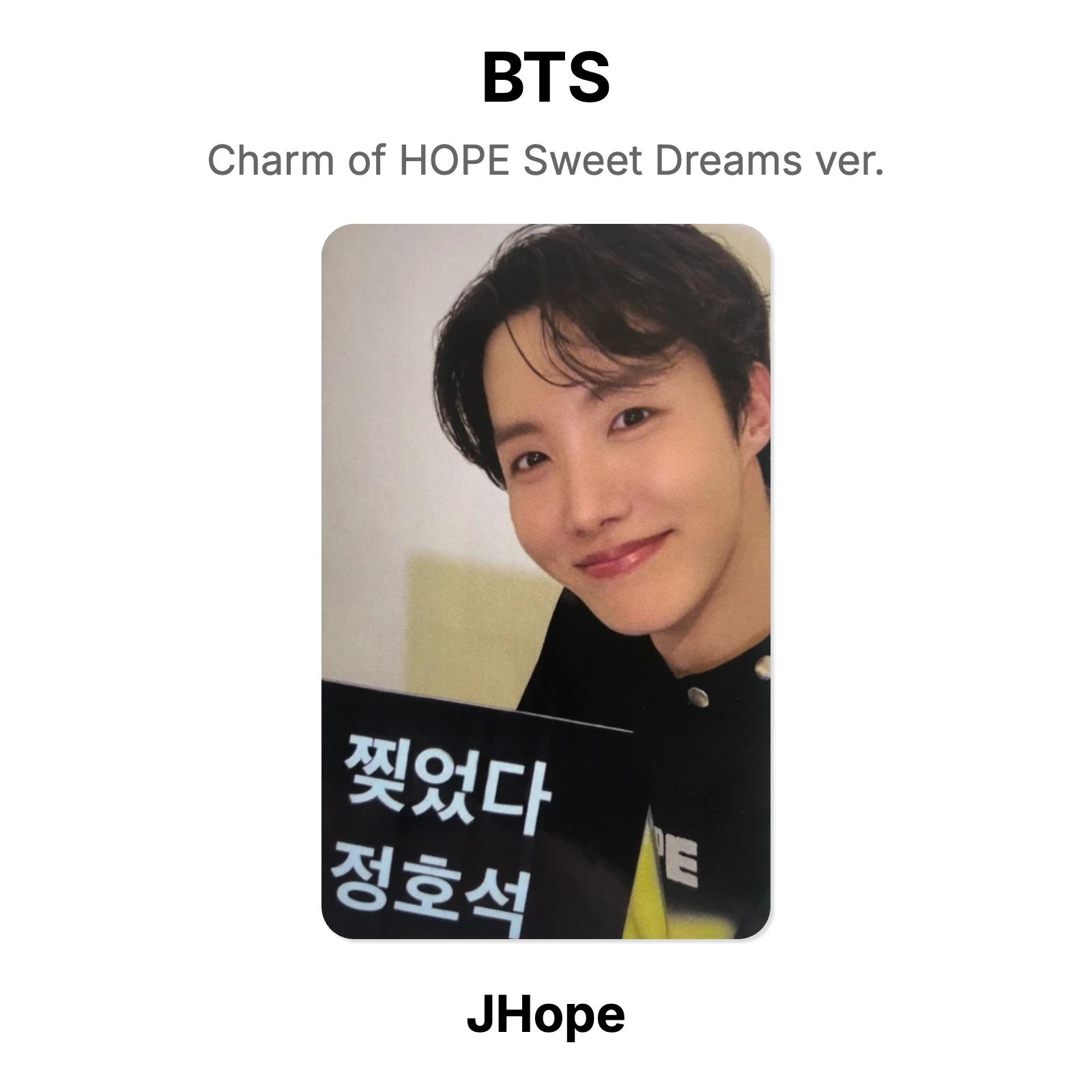 BTS Charm of HOPE Sweet Dreams ver. Official Photocard J-Hope 02
