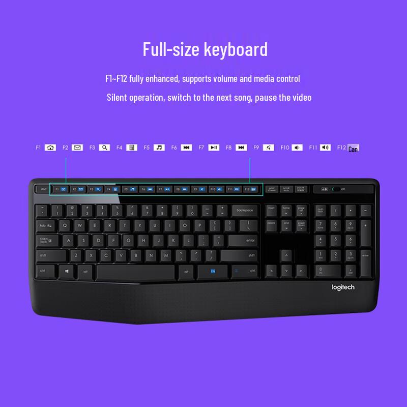 Logitech MK345 Wireless Office Keyboard and Mouse Combo