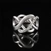 Ring Hollow-out Cross Inlaid Rhinestones