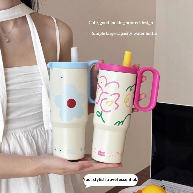 316 Stainless Steel Tumbler Large Capacity Thermal Bottle Double Vacuum Flasks Keep Cold Thermos Cup DIY Gift Mug Coffee Cup