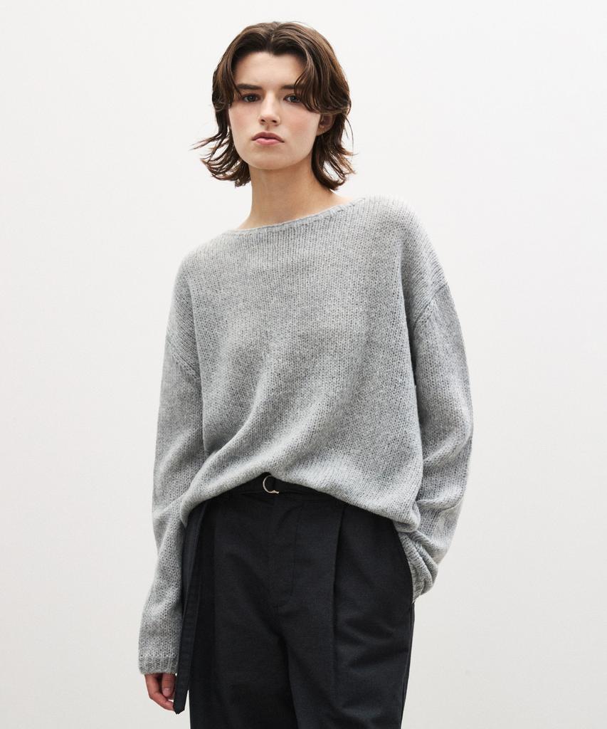 SUARE WOMEN Mohair Wool Boat Neck Knit - 5 Colors