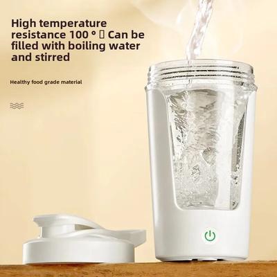 Copo misturador elétrico totalmente automático, mistura com um clique, resistente à temperatura, à prova de vazamentos, copo de água portátil de material de qualidade alimentar