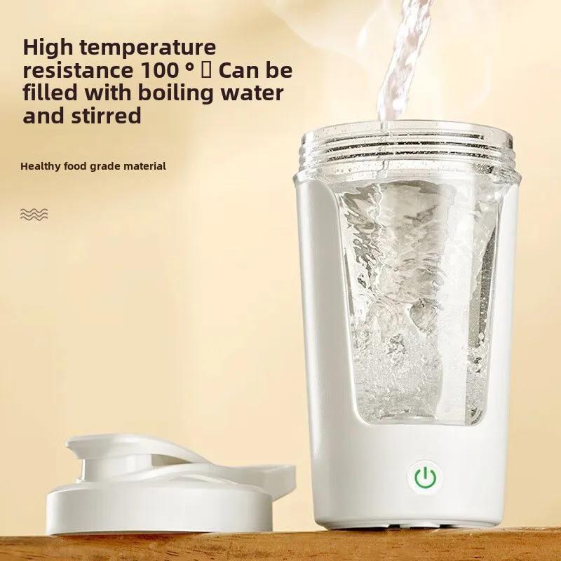 Fully automatic electric mixing cup, one click mixing, temperature resistant, leak proof, portable food grade material water cup