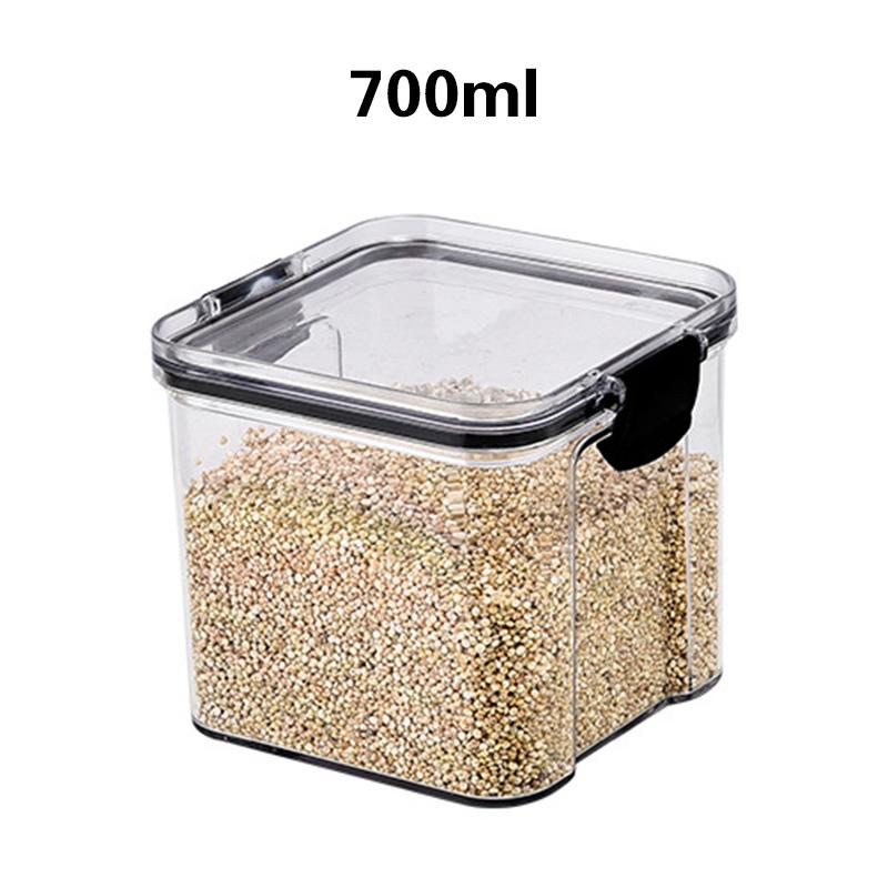 Latest Design Household Transparent Pet Food Storage Boxes Multi Size Air Tight Food Containers Kitchen Storage Bins