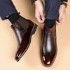 Men'S Chelsea Boots Luxury Brand Casual Leather Boots Classic Business Formal Botas New Pointed Ankle Boots For Men Big Size