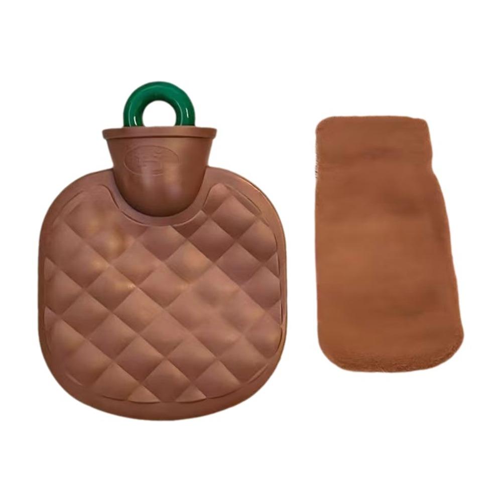 Removable Cover Hot Water Bottle Anti-scalding Hand Warmer Cute Hot Water Bag Hand Warming