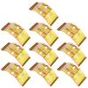 10pcs Corner Bracket Iron Fixing Brace Corrosion Resistant Sturdy Connector For Furniture Table Bed Shelf Woodworking Repair