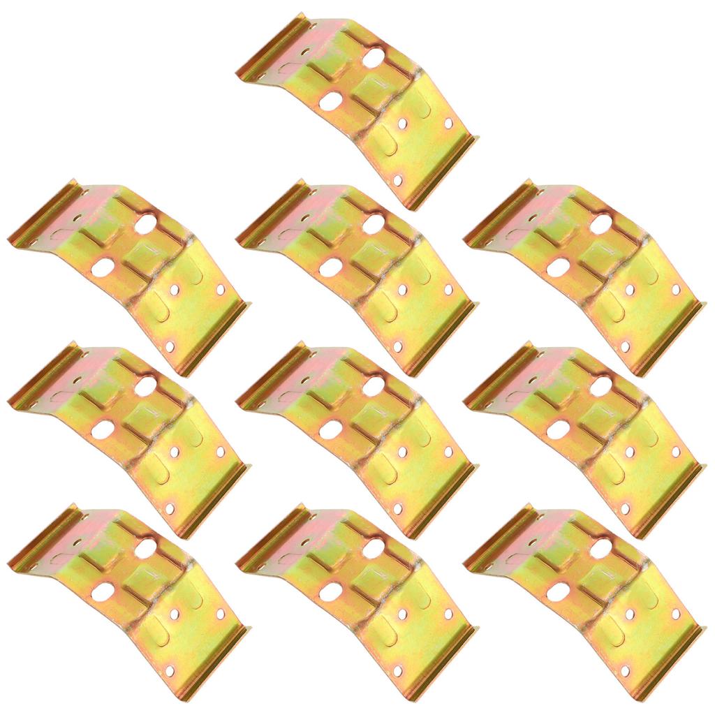 10pcs Corner Bracket Iron Fixing Brace Corrosion Resistant Sturdy Connector For Furniture Table Bed Shelf Woodworking Repair