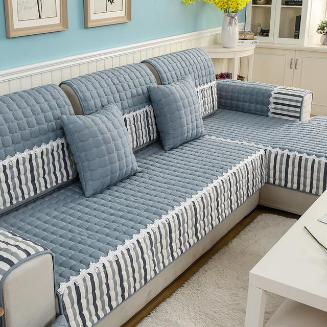 Gestepptes Sofa-Handtuchkissen, universeller Schonbezug für vier Jahreszeiten, rutschfeste Stoff-Sofabezüge für Wohnzimmer, Couch, Sofa-Handtuch