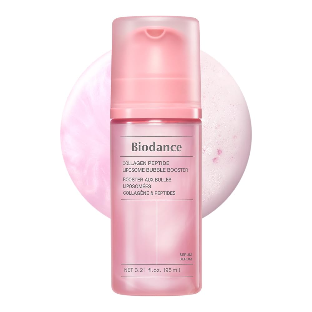 Bio Dance Collagen Peptide Liposome Bubble Booster (95ml) Serum Pump Foam Pores Elasticity Radiant Skin Introductory Moisturizing Korean Cosmetics