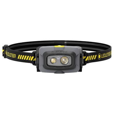 Ledlenser LED-Stirnlampe Wiederaufladbar HF4R Work Gelb Maximal 500lm Hell IP68 Wasserdicht Klein 79g Leichtgewicht CRI80 Rotes Zusatzlicht Für Arbeit Angeln