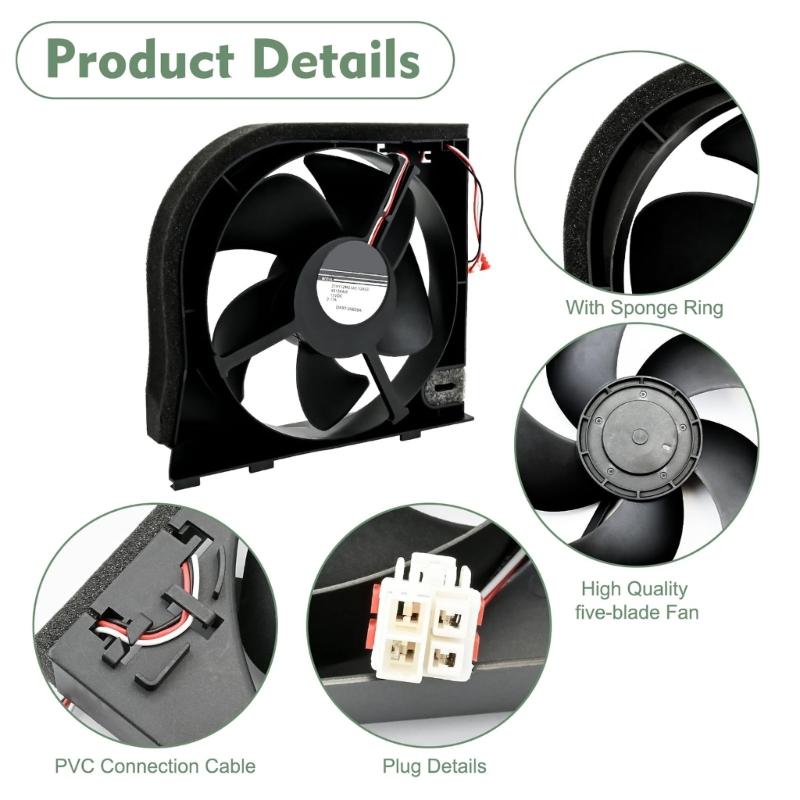Multipurpose Replacement Refrigerator Cooling Fan Motor Low Noise Design Suitable for Multiple Refrigerator Models