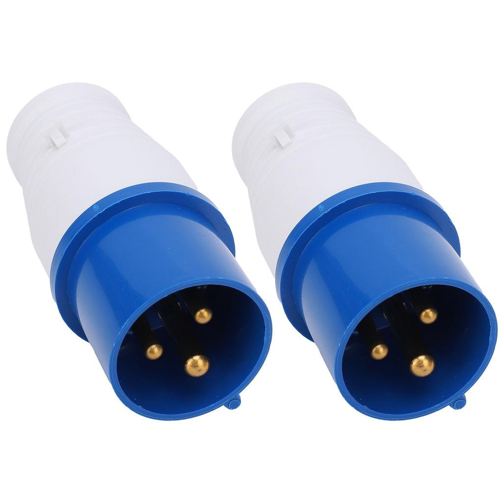 2Pcs Industrial Power Plug 3Pin SinglePhase ExplosionProof Waterproof 16A 3 Hole 220250V