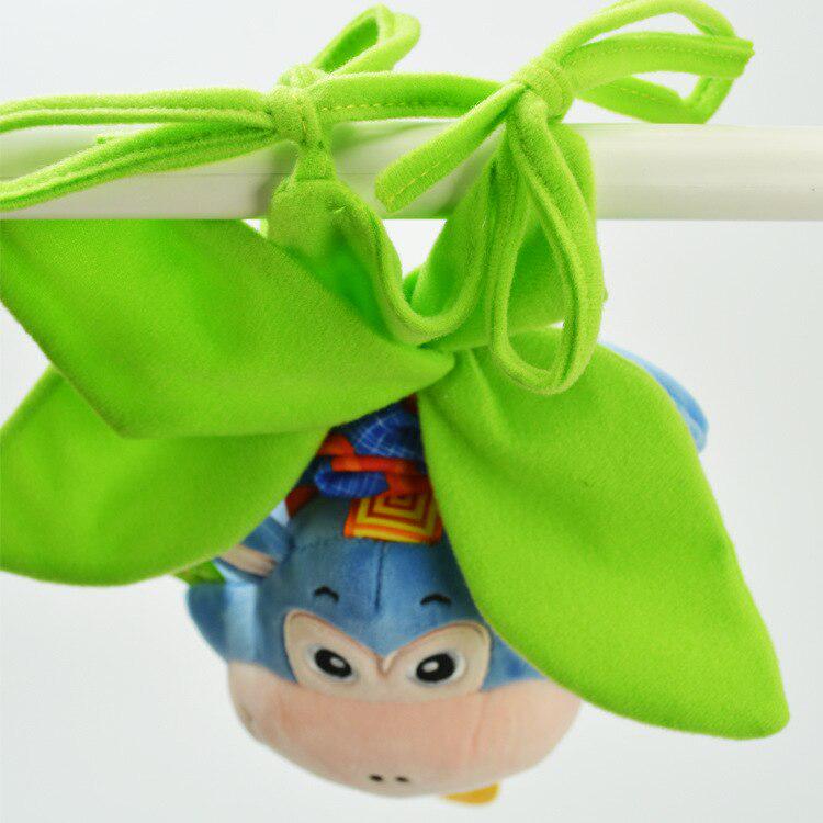 Sozzy 40cm Multi Function Baby Rattle Bell Crib Stroller Stuffed Monkey Hanging Toy Early Educationa