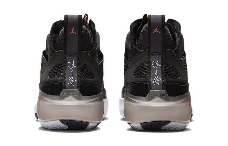 Jordan Air Jordan 37 Abriebfeste High-Top Kinder Basketballschuhe Schwarz Weiß DD7421-091