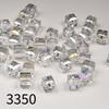 50pcs 8mm High Transparency Colorful Square Glass Beads for Phone Chain & Bracelet Making