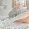 Japanese Soft Girl Sexy Pure Desire Wind Calf Socks Women's Spring Summer Thin Hollow Mesh Cute Bow Stacking Socks