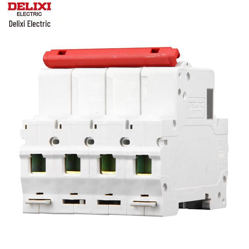 Delixi DZ47s 4P MCB Circuit Breaker: Three-Phase 380V Miniature Main Electric Switch